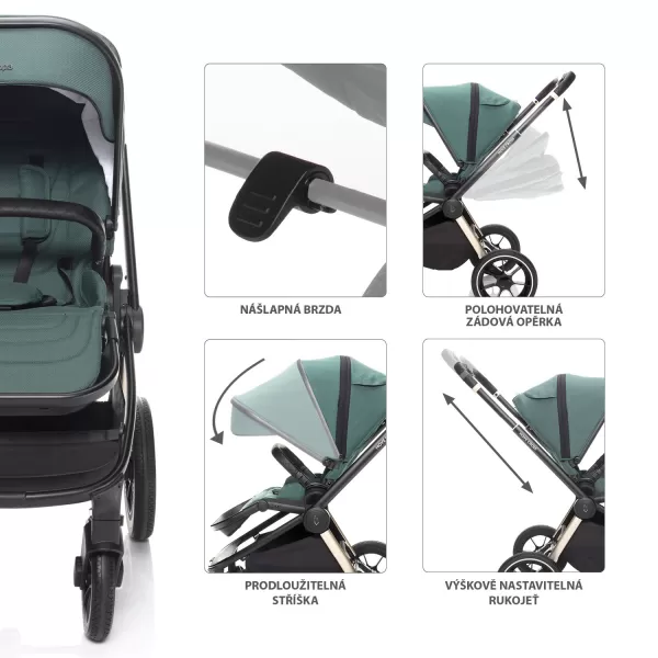 Zopa Set kočárek Move Cross 2 + korba XL + adaptér
