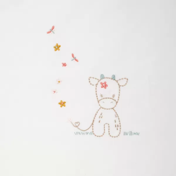 NATTOU Deka dětská s květinami 135x100 cm Mila, Zoe & Lana