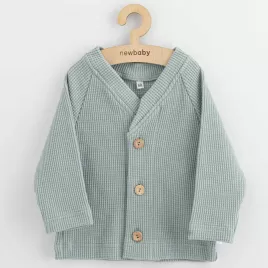 New Baby Kojenecký kabátek na knoflíky Luxury clothing Oliver šedý