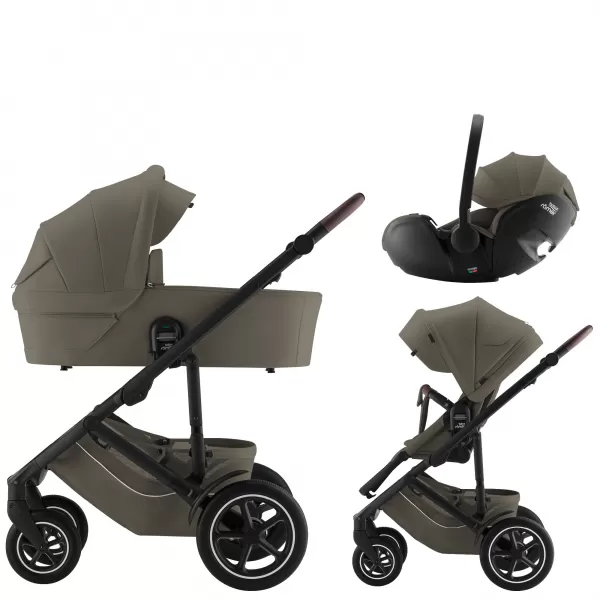 Britax Set kočárek Smile 5Z + hluboká korba + autosedačka Baby-Safe Pro