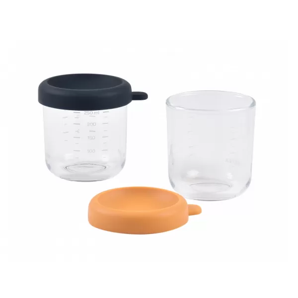 Beaba Kelímky na jídlo skleněné 2x 250 ml