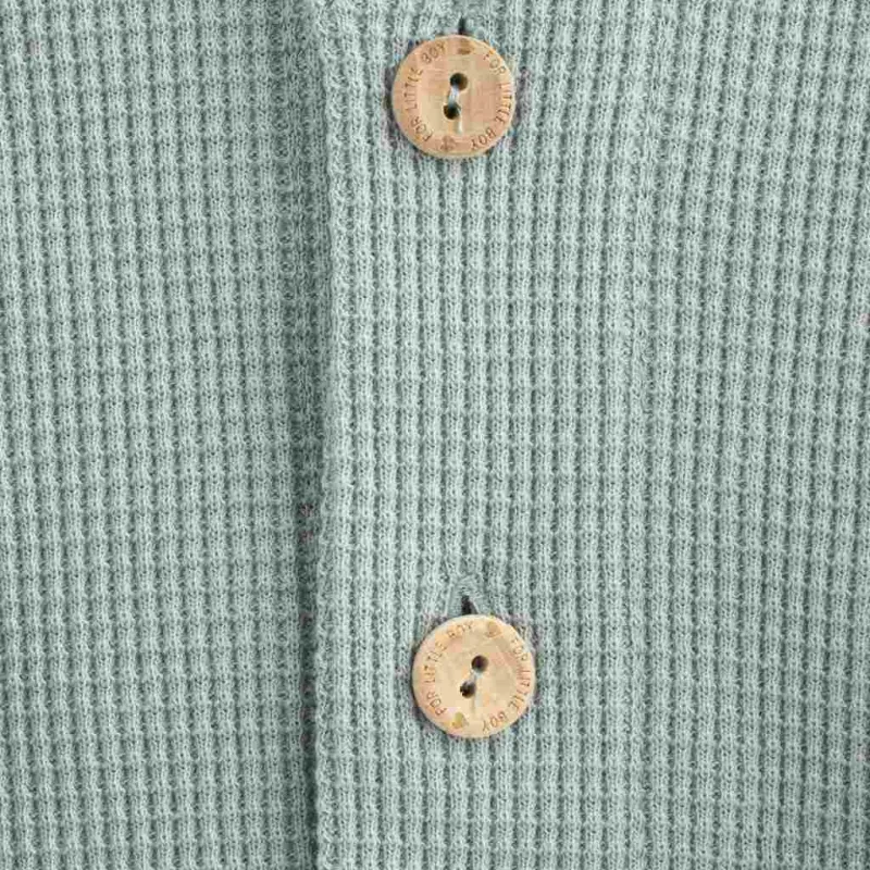 New Baby Kojenecký kabátek na knoflíky Luxury clothing Laura šedý