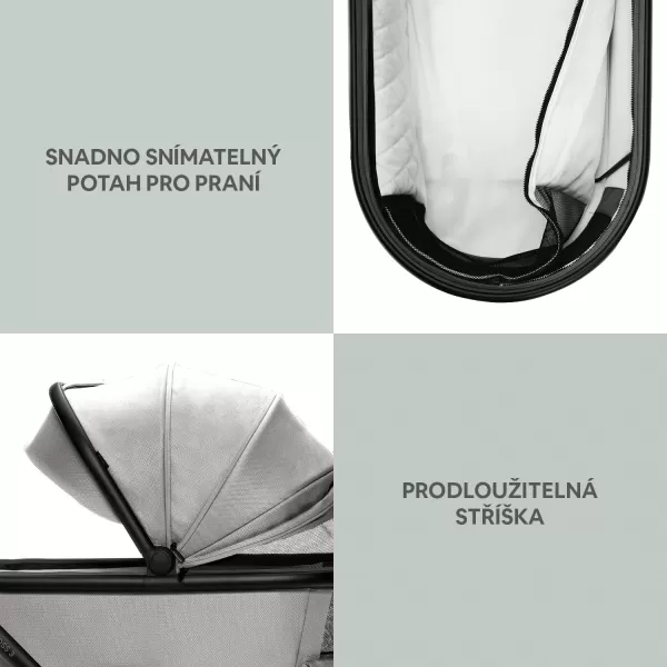 Zopa Set Move Cross 3 + hluboká korba Move XL 3 + adaptéry