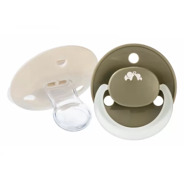 Bebeconfort Šidítko silikonové symetrické svíticí 2ks 0m+