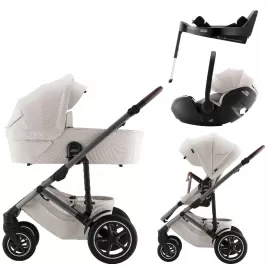 Britax Set kočárek Smile 5Z + hluboká korba + autosedačka Baby-Safe PRO + Vário Base 5Z