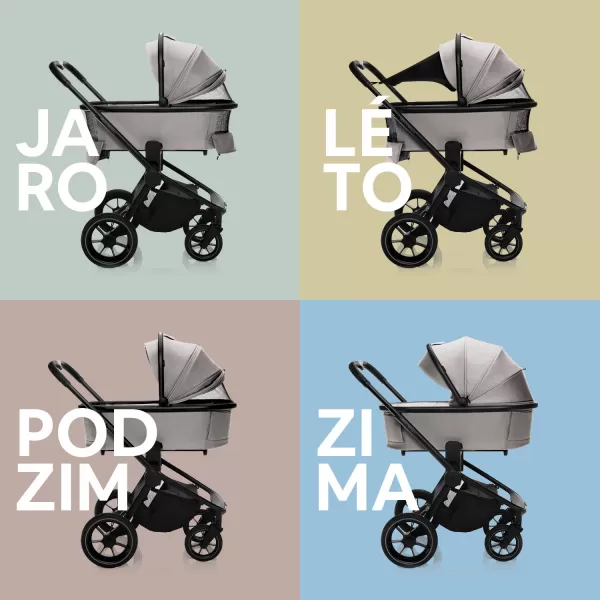 Zopa Set Move Cross 3 + hluboká korba Move XL 3 + adaptéry