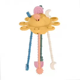 PETITE&MARS Hračka silikonová senzorická Crazy planet 10m+