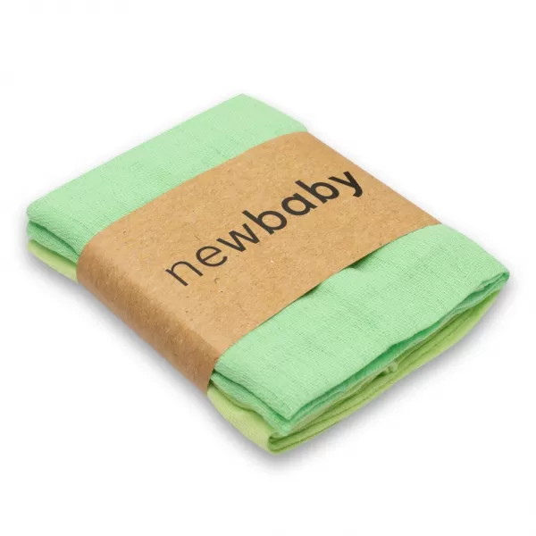 New Baby Bavlněné pleny 70x80 cm 2 ks jasně zelená, tmavě