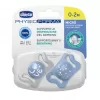 CHICCO Dudlík Physio Micro silikonový 0-2m kluk 2 ks
