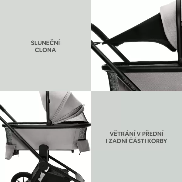 Zopa Set Move Cross 3 + hluboká korba Move XL 3 + adaptéry