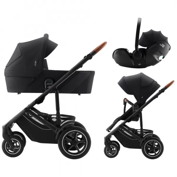 Britax Set kočárek Smile 5Z + hluboká korba + autosedačka Baby-Safe Pro