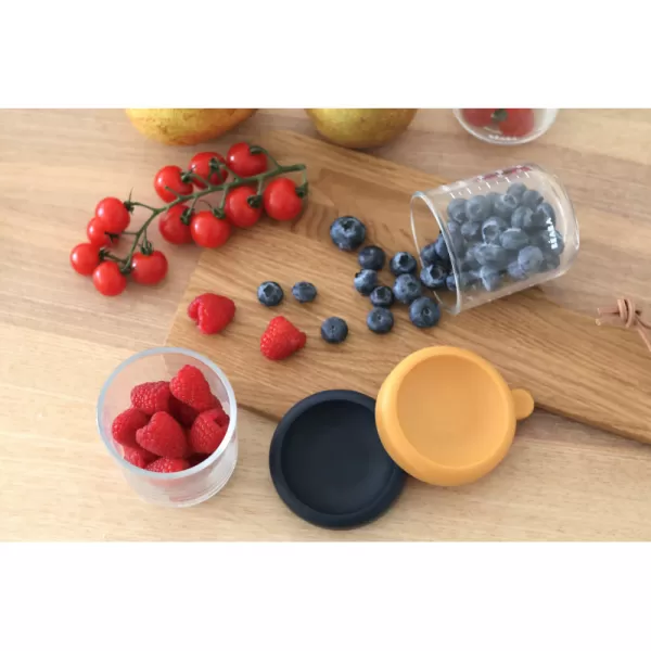 Beaba Kelímky na jídlo skleněné 2x 250 ml