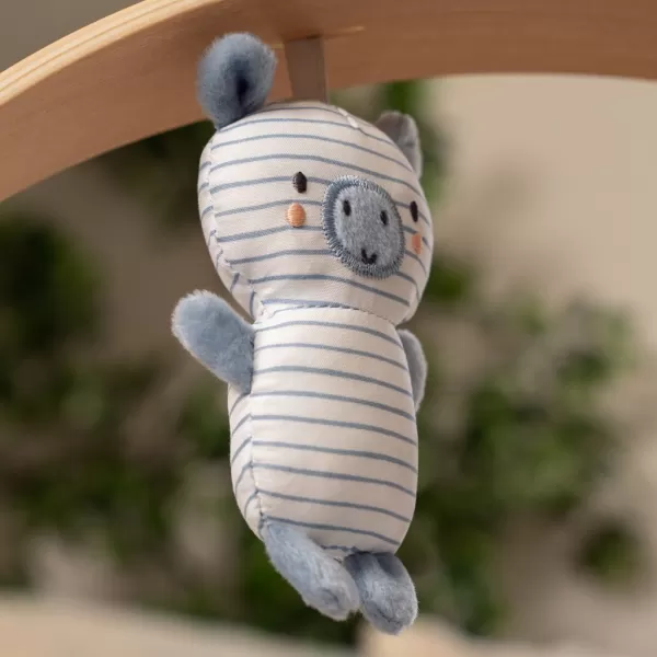 INGENUITY Houpačka konvertibilní s melodií Swing'n Go Chambray 0m+ do 9kg