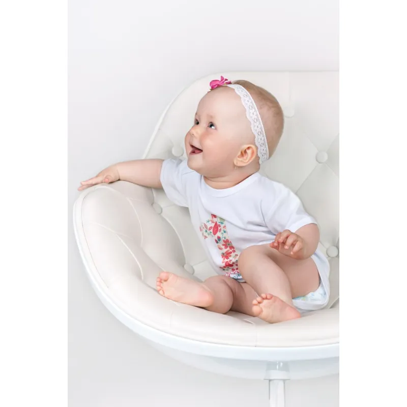 New Baby Body s potiskem Už mám 1 rok růžové