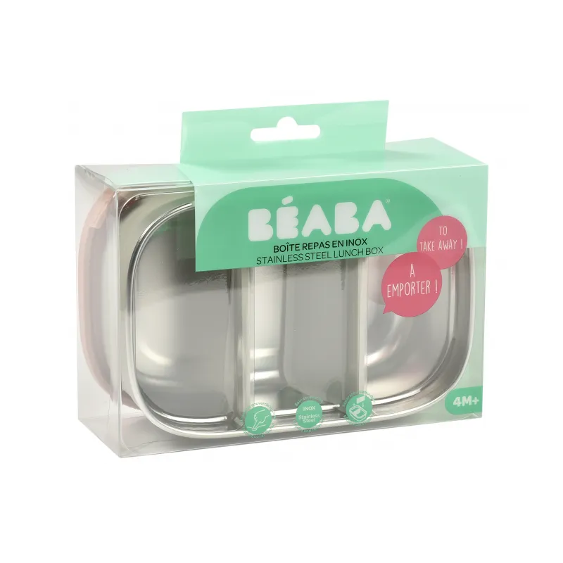 Beaba Svačinový box nerez Velvet