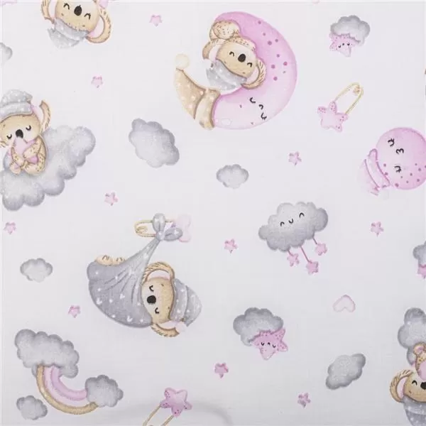 New Baby Skládací matrace do postýlky STANDARD 120x60x5 cm koala