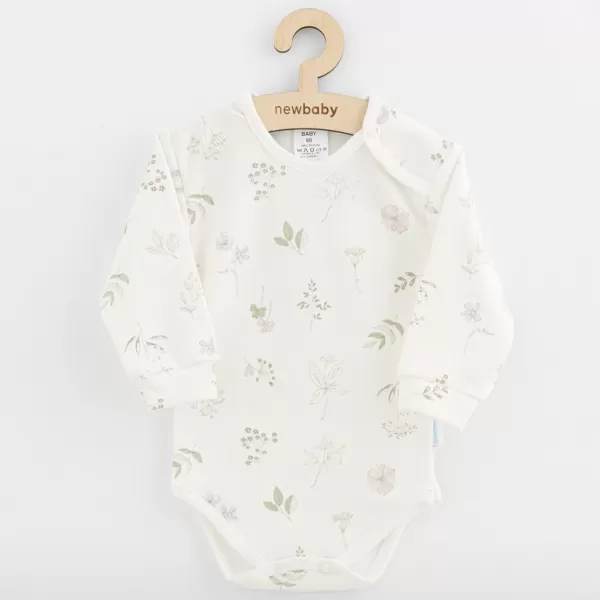 New Baby Kojenecké bavlněné body s dlouhým rukávem Zoe