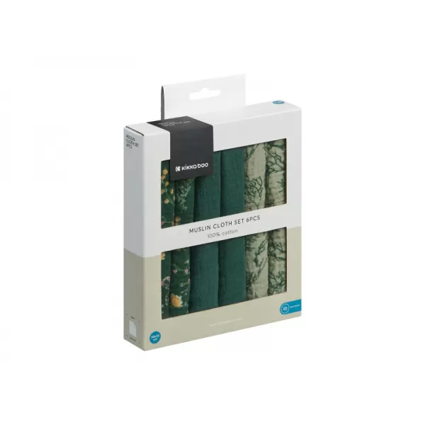 KikkaBoo Pleny mušelínové 30x30 cm 6ks