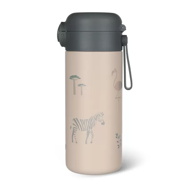 Zopa Termoska na tekutiny s brčkem a silikonovým držákem 350 ml