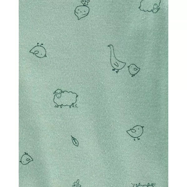 CARTER'S Body dlouhý rukáv Veggies neutrál LBB 3 ks PRO, vel. 46