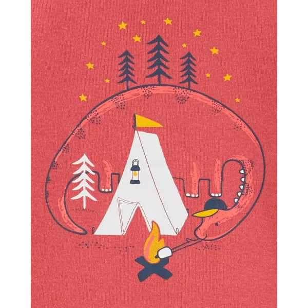 CARTER'S Set 2dílný body kr. rukáv, tepláky Dino Stripes kluk NB