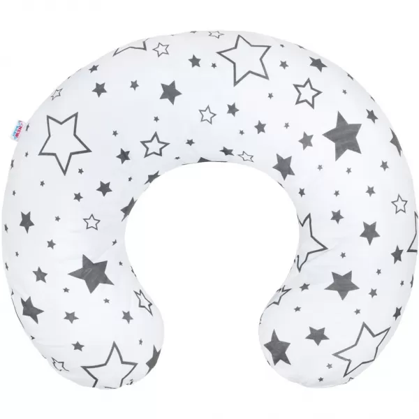 New Baby Kojící polštář hvězdy šedé