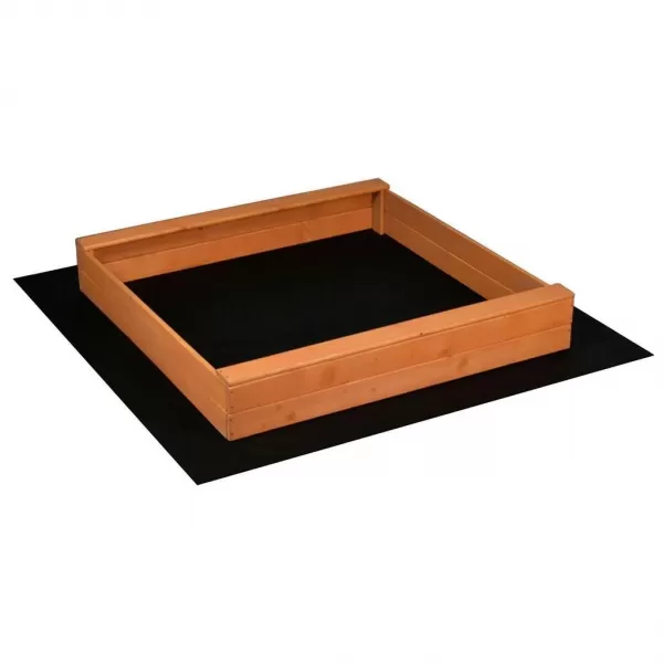 Baby Mix Dětské dřevěné pískoviště se stříškou 120x120 cm modro-bílé