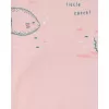 CARTER'S Set 3dílný triko bez rukávů, kraťasy, body bez rukávů Pink Ocean dívka LBB 3m