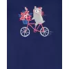CARTER'S Set 2dílný body kr. rukáv, legíny Navy Bike holka 24m
