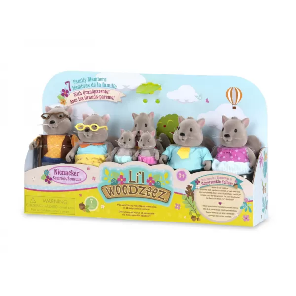 Li‘l Woodzeez Rodina veverek s prarodiči Bustleberry