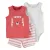 CARTER'S Set 3dílný body bez rukávů, tílko, kraťasy Red Tiger kluk 3m