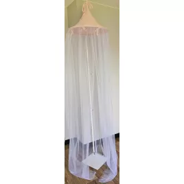 EKO Baldachýn nad postýlku mušelín + tyl 240x300 cm
