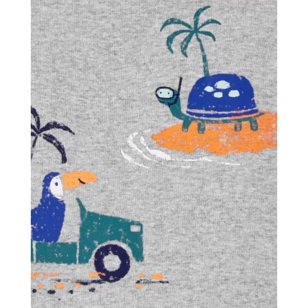CARTER'S Overal letní Tropical Grey chlapec 3 m, vel. 62