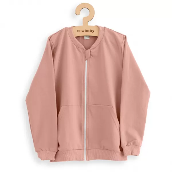 New Baby Dětská tepláková mikina Kindergarten pink