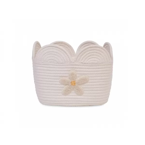 Childhome Koš na hračky Květina 30x20x15 cm