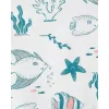 CARTER'S Set 2dílný body bez rukávů, overal letní kr. rukáv Ivory Ocean dívka LBB 6m