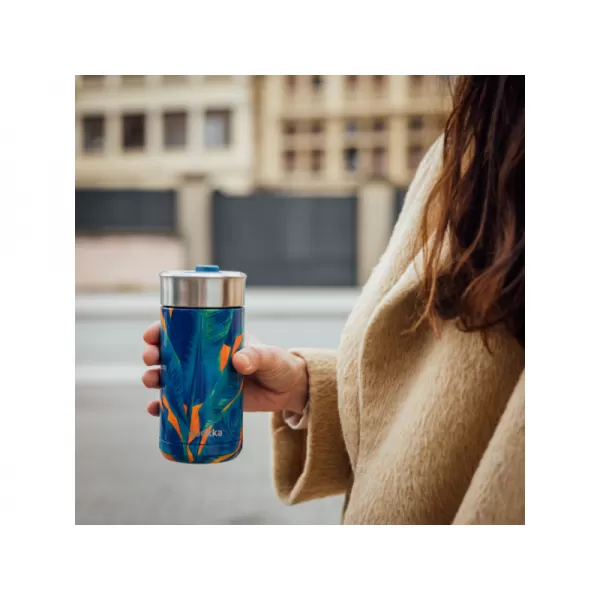 Quokka Nerezový termohrnek se sítkem Boost 400 ml