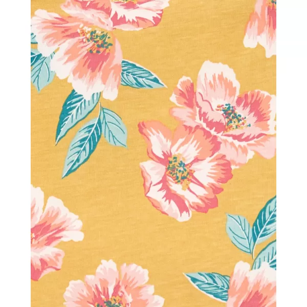 CARTER'S Body na ramínka Pink Flowers holka 3m