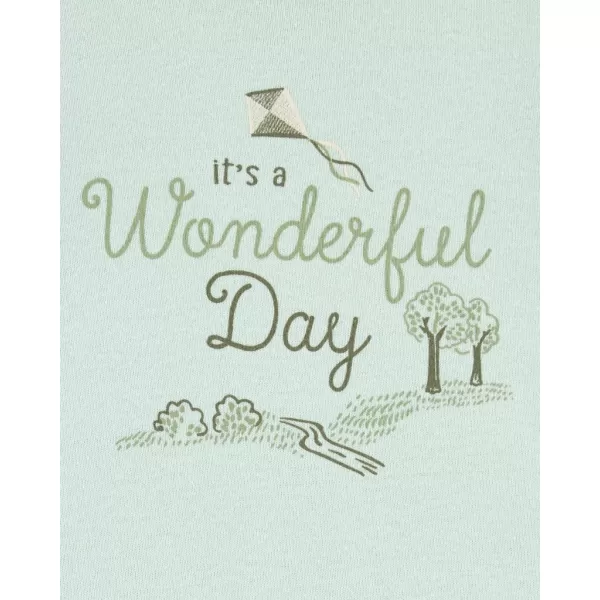 CARTER'S Set 3dílný body kr. rukáv 2ks, legíny Green Firefly neutrál NB/vel. 56