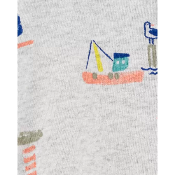 CARTER'S Overal letní Grey Boats kluk NB