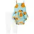 CARTER'S Set 2dílný body na ramínka, legíny Blue Orange holka 9m