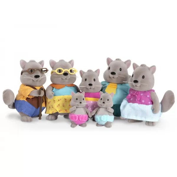 Li‘l Woodzeez Rodina veverek s prarodiči Bustleberry