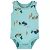 CARTER'S Body bez rukávů Blue Jeep kluk 18m