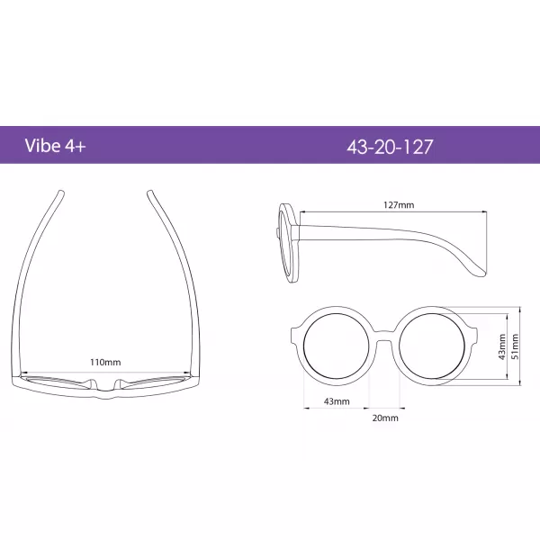 REAL SHADES Sluneční brýle Vibe 4+, Matte Mint