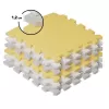 KINDERKRAFT Podložka pěnová puzzle Luno 150 x 180 cm Yellow, 30 ks