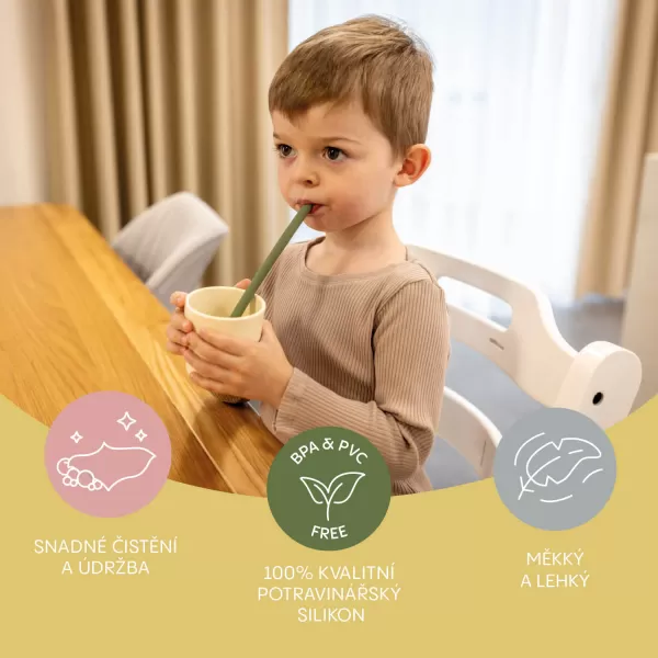 Zopa Silikonové brčko 4ks