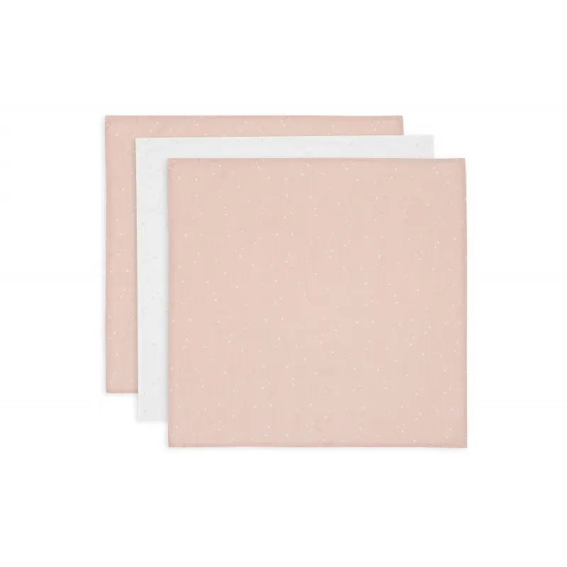 Jollein Pleny 3 ks 70x70 cm Twinkling Wild Rose