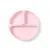 BABYONO Talíř silikonový s přísavkou - pink 6m+