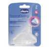 CHICCO Dudlík na láhev Natural Feeling silikon střední průtok 2m+ 1 ks