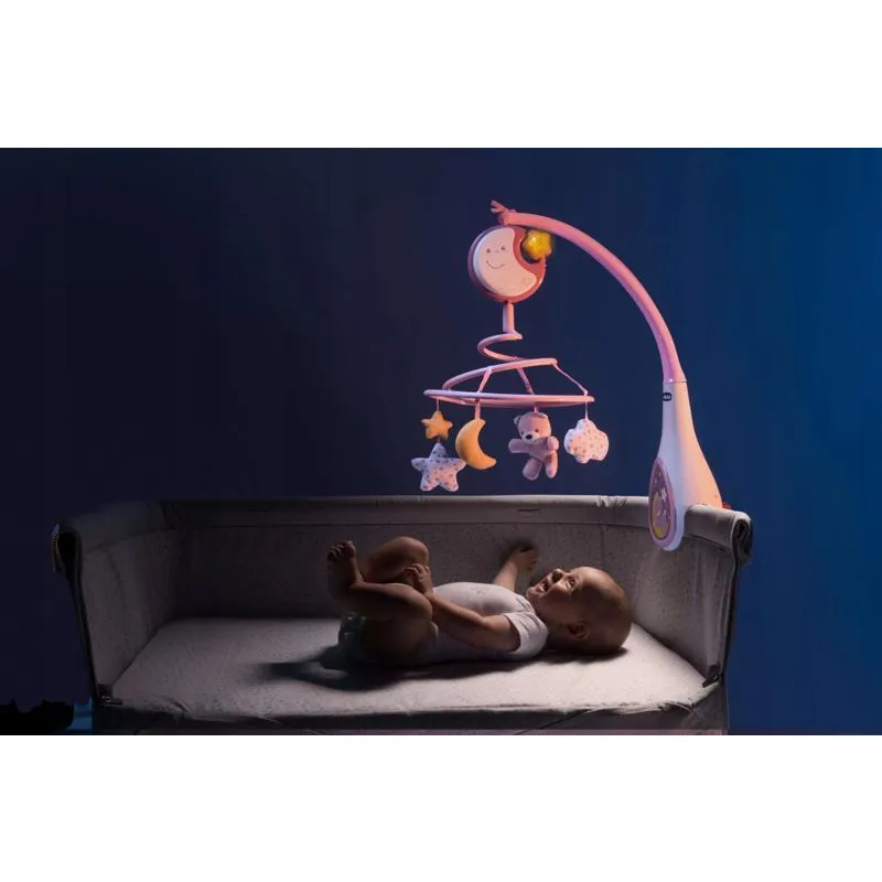 CHICCO Kolotoč nad postýlku a závěsná hračka 3v1 Next2Dreams 0m+